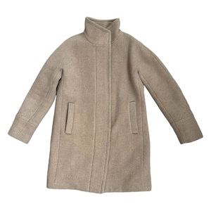 J Crew Wool Stadium Cloth Beige Coat by Nello Gori